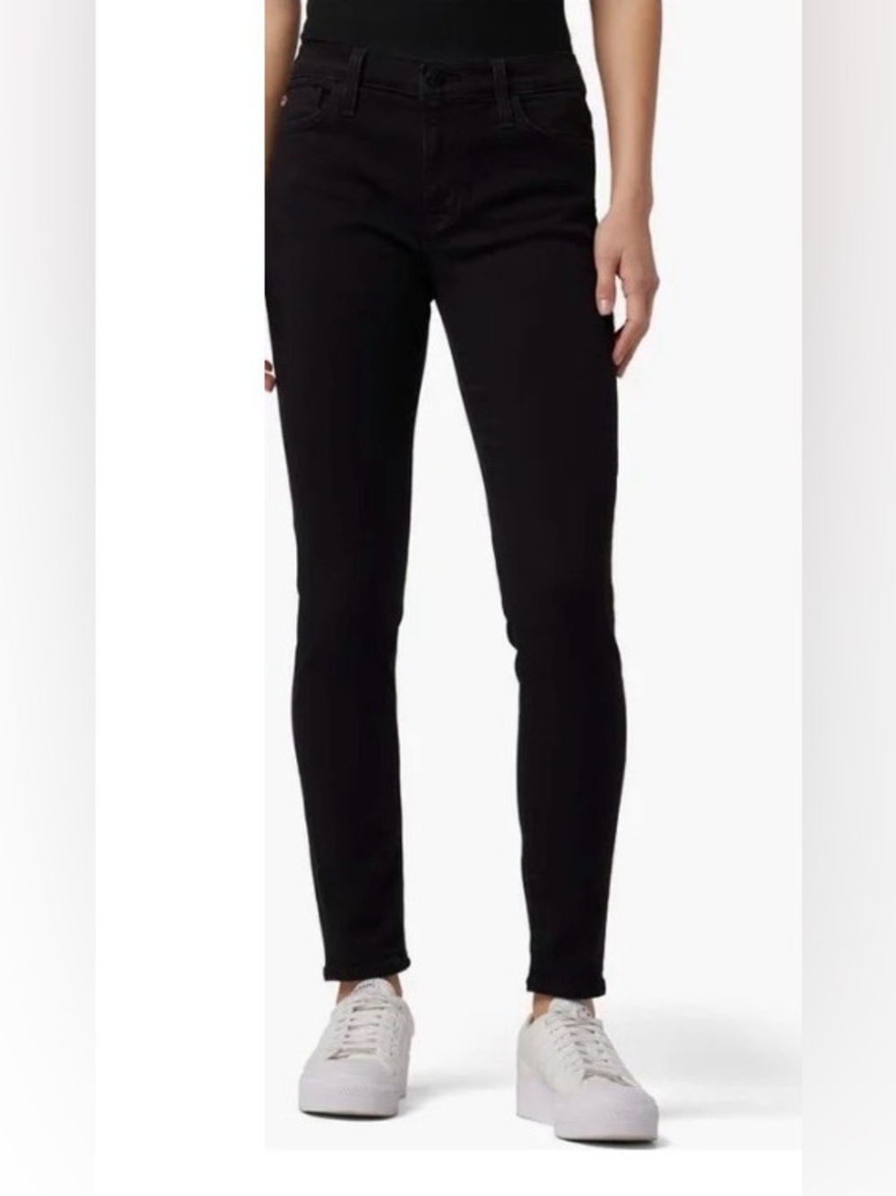 Hudson Natalie Super Skinny Jeans Size 27 Black Designer Denim